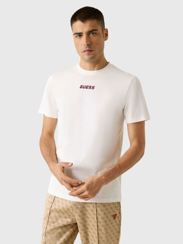 Cotton T-shirt with contrasting logo - 1