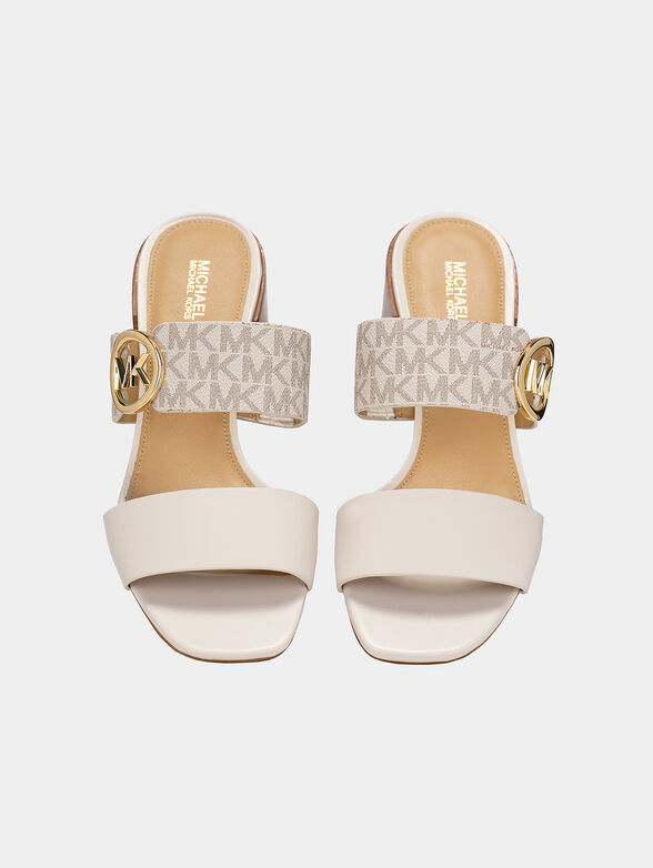 Sandals with monogram logo print  - 6