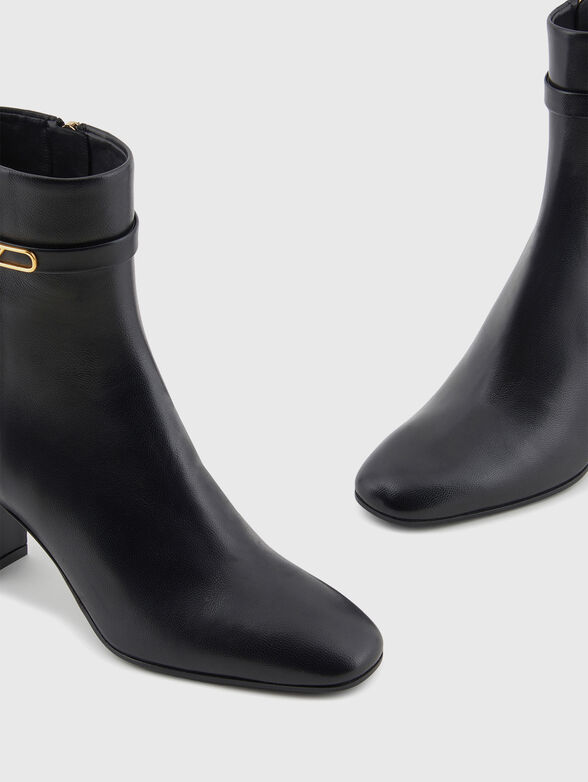 Nappa leather heeled ankle boots - 4