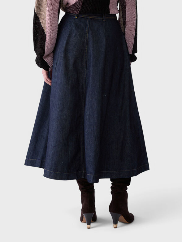 Denim midi skirt - 2