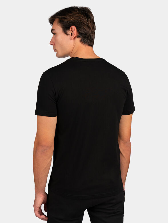 Black cotton t-shirt - 3