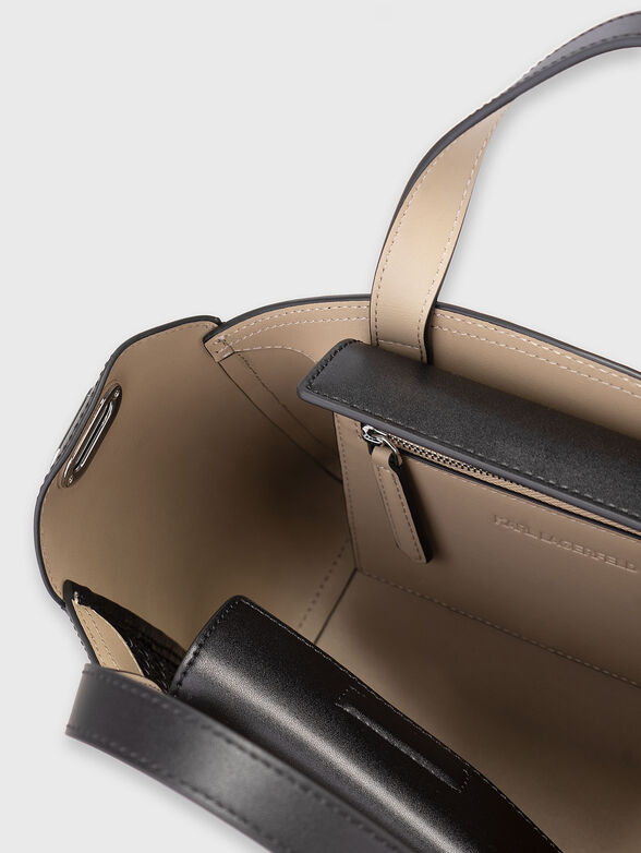 Small leather bag with perforations - 6