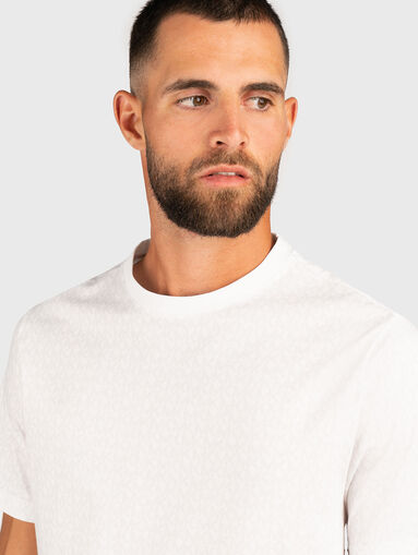 Cotton T-shirt with monogram logo print - 4