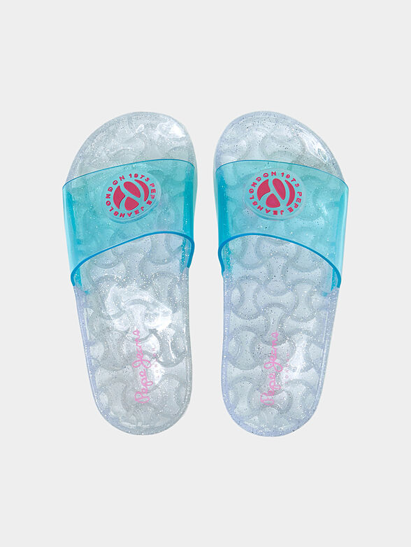 Slides in turquoise color - 5