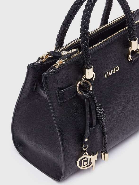 Black eco leather bag - 4