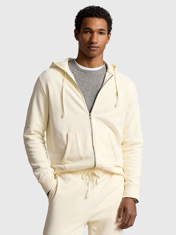 Hooded sweatshirt with zip - 1