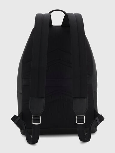 Black leather backpack - 4