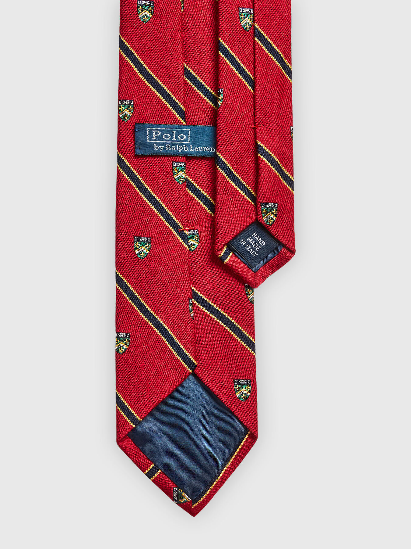 Monogram print red tie brand POLO RALPH LAUREN Globalbrandsstore en