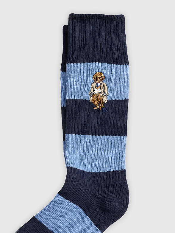 Polo Bear striped wool blend socks - 2