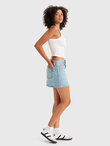 ICON™ denim skirt in blue color - 3