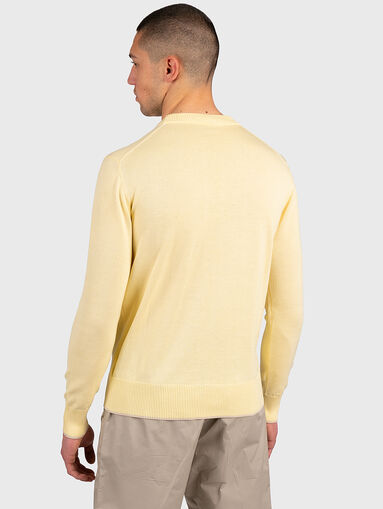 Round neck sweater with Levriero logo embroidery - 3