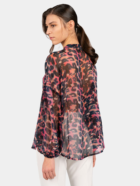 DIAMANTE blouse with long sleeve - 4