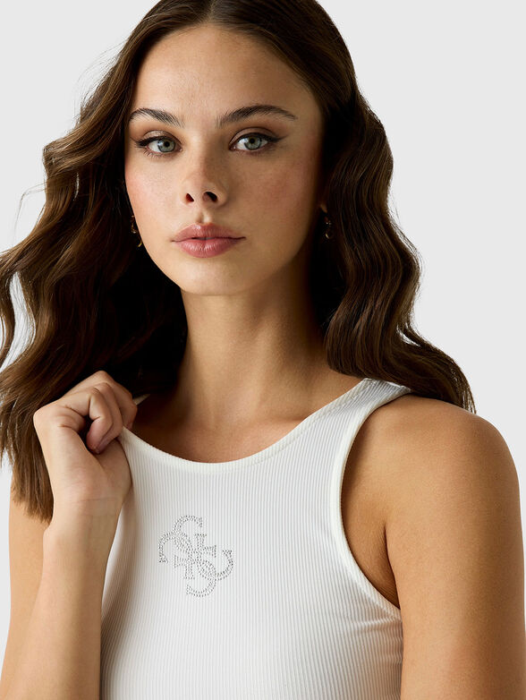 Ribbed top with logo detail - 3