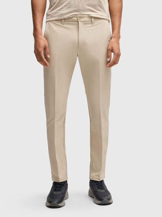 Straight trousers with logo - 1