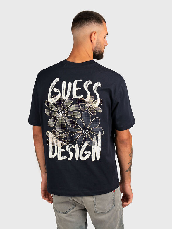 T-shirt with crew neck and floral embroidery - 2