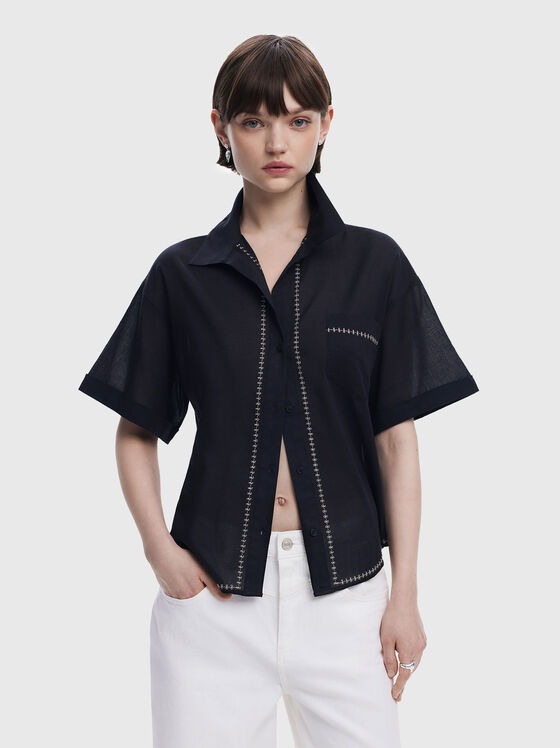 ZEUS short sleeve cotton shirt - 1