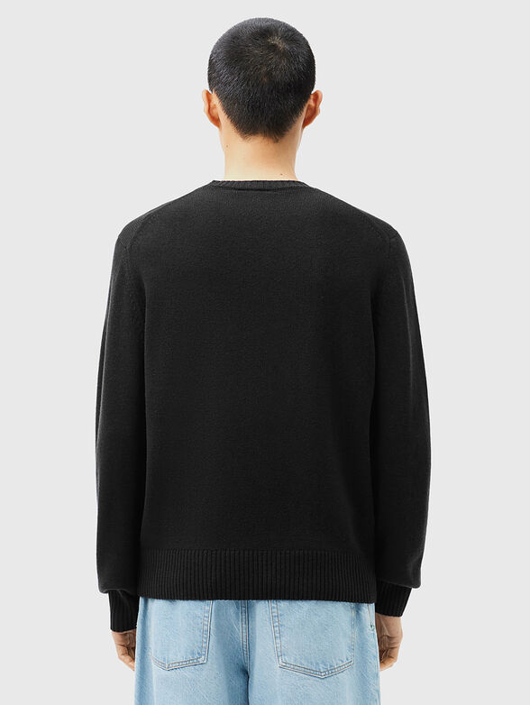 Crew neck green sweater - 3