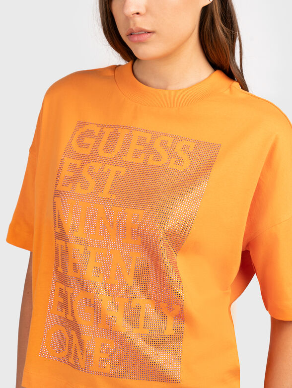 SHINY BOX cotton T-shirt  - 4