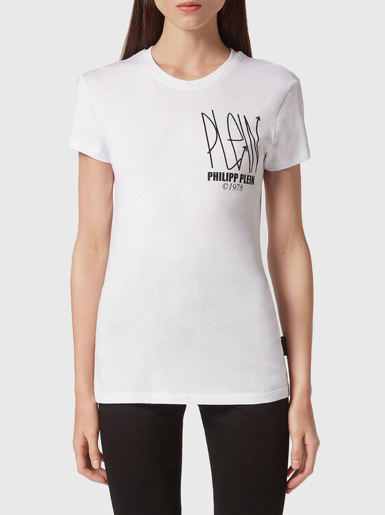 Бяла тениска SEXY PURE с принт - 1