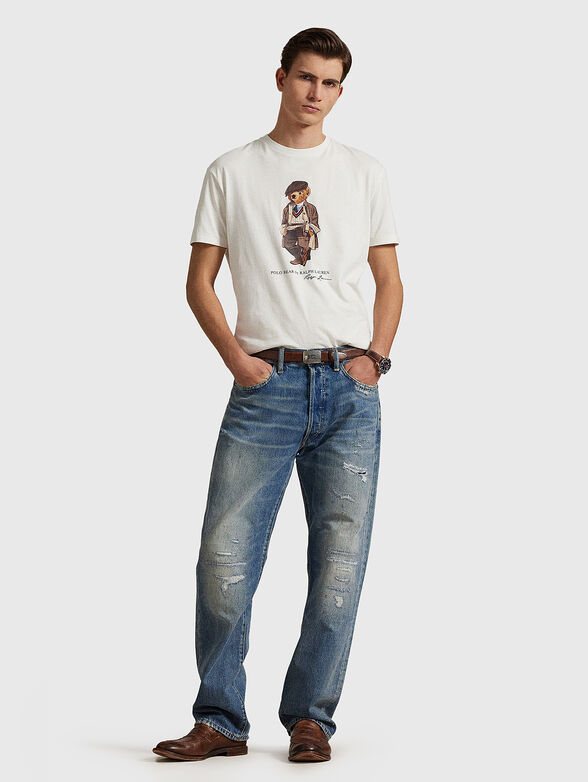 Cotton T-shirt with Polo Bear print - 2
