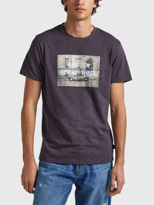 KALEM cotton T-shirt with print - 1