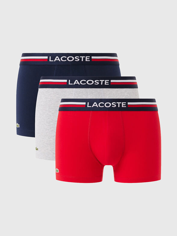 Set of three pairs of boxers with logo - 0