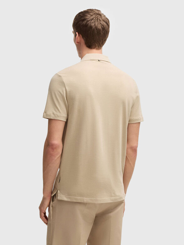 Cotton polo shirt with short sleeves - 3