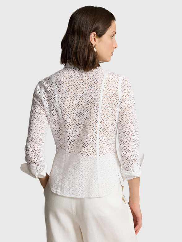 Shirt with English embroidery - 3