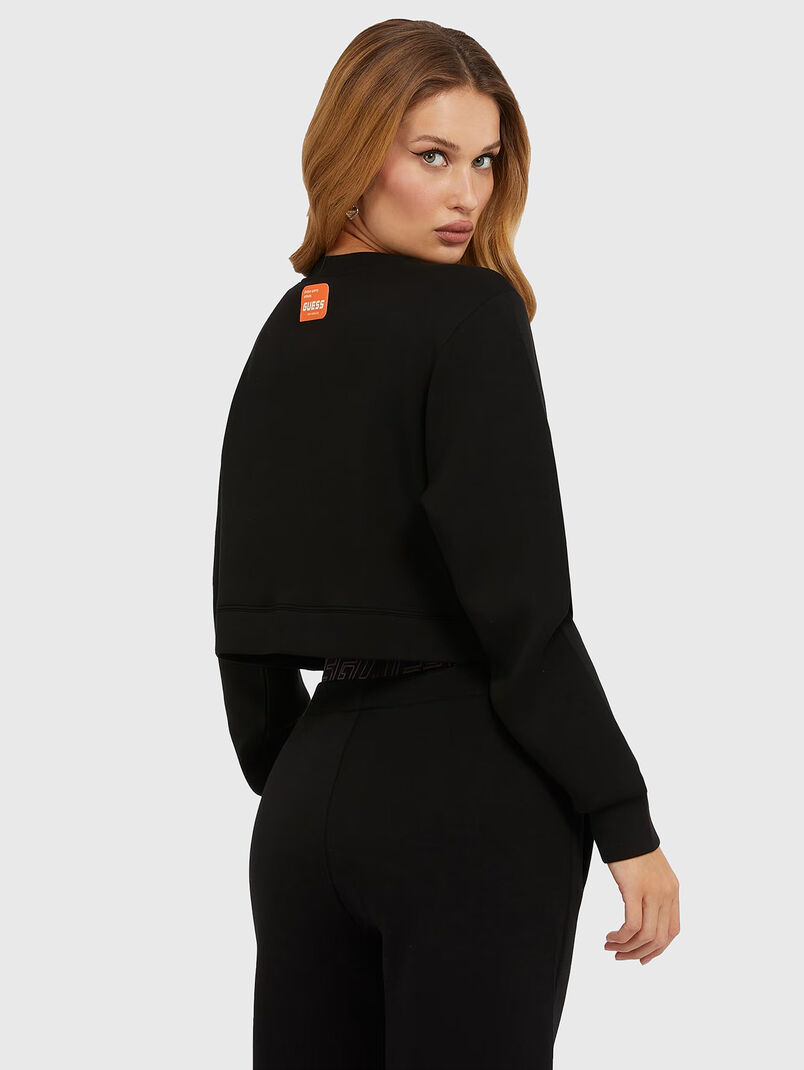 ALETHA SCUBA cropped sweatshirt with logo detail - 3
