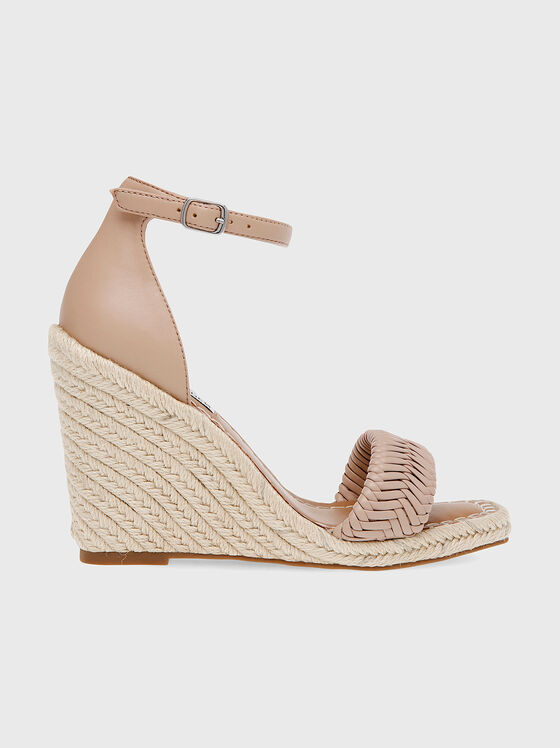 MISTIE  beige platform espadrilles - 1