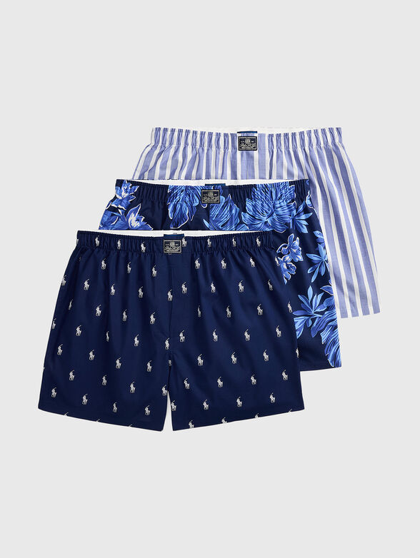 Set of three cotton boxer shorts - 1