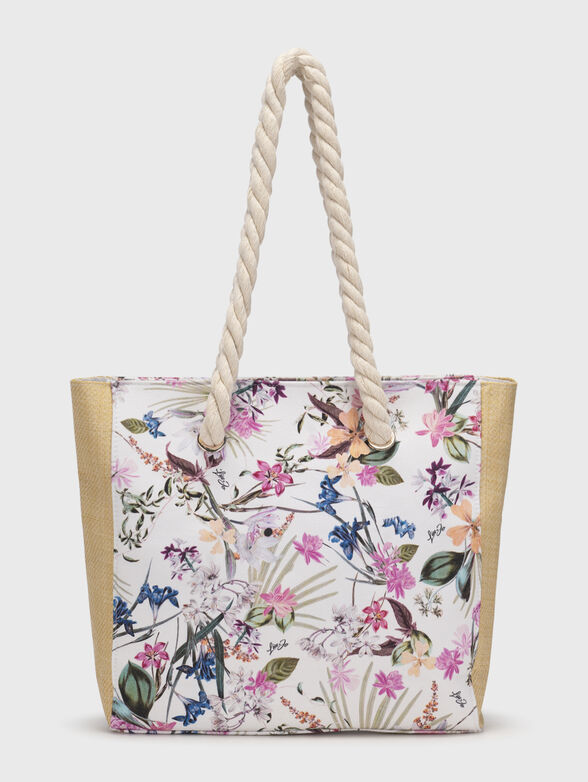 Beach bag with floral print - 2