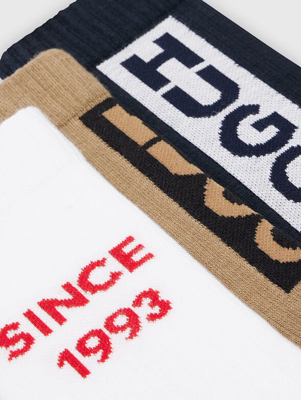 Set of three pairs of socks with logo accent - 2