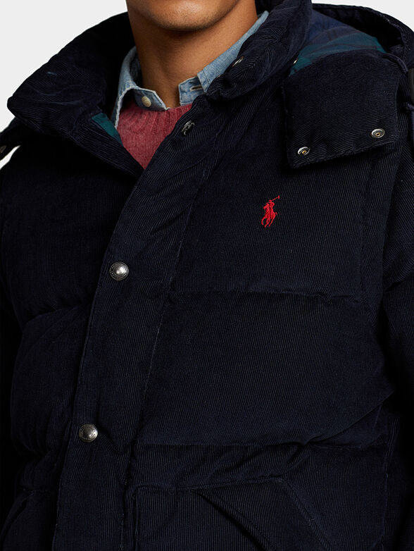 Padded jacket with detachable sleeves - 4
