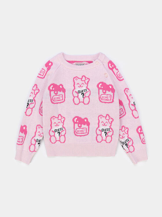 Розов пуловер с копчета - 1
