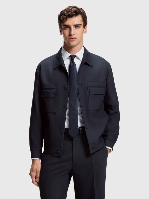 JULIANO slim fit jacket with buttons - 1