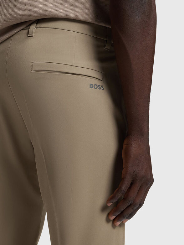 Straight trousers with logo - 3