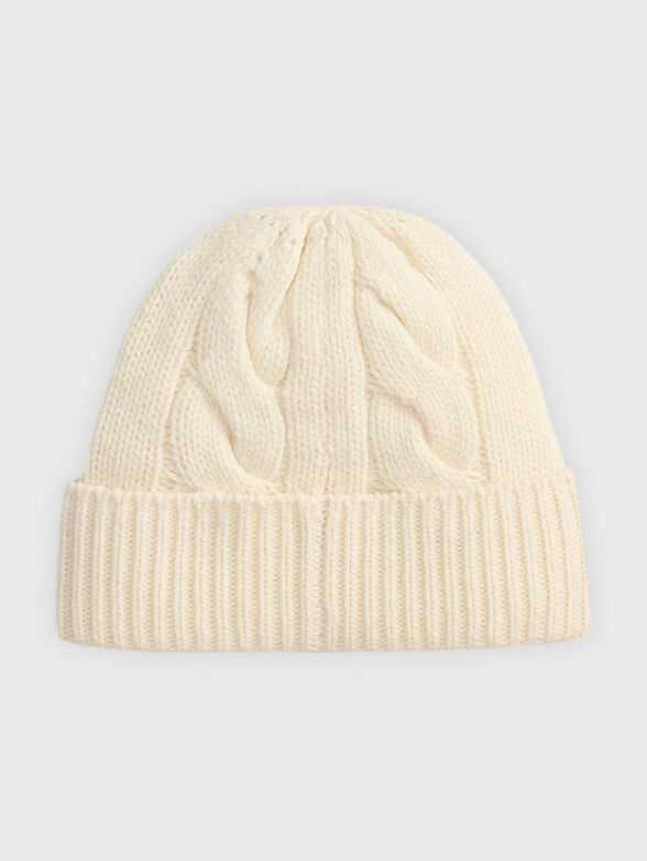 Knitted wool hat with Polo Bear embroidery - 2