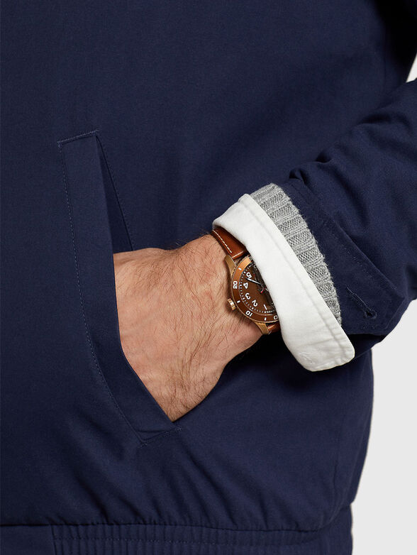 Dark blue hooded jacket - 5