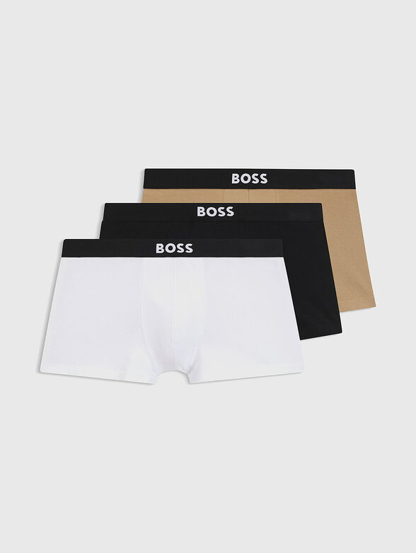 Set of three pairs of colorful boxer shorts - 1