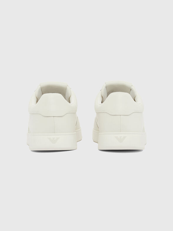 Genuine leather sneakers with a logo - 4