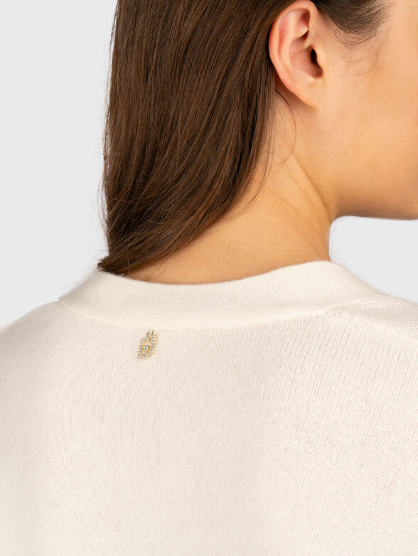 Cardigan with logo detail on the back - 3