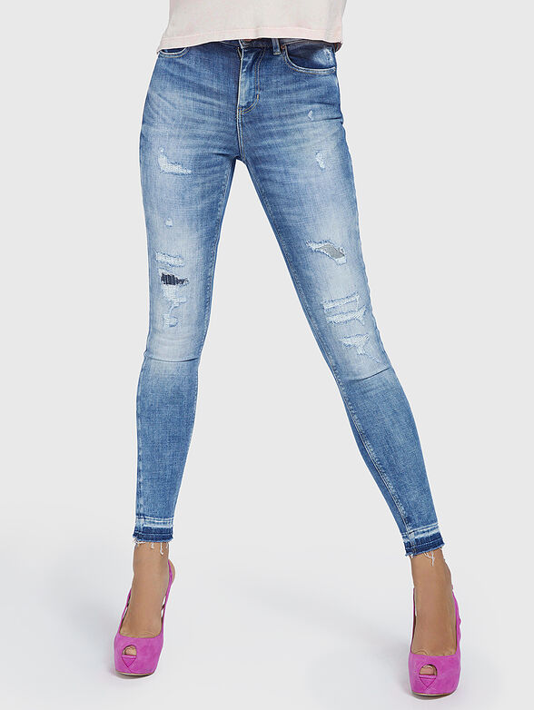 Skinny jeans with tears - 1
