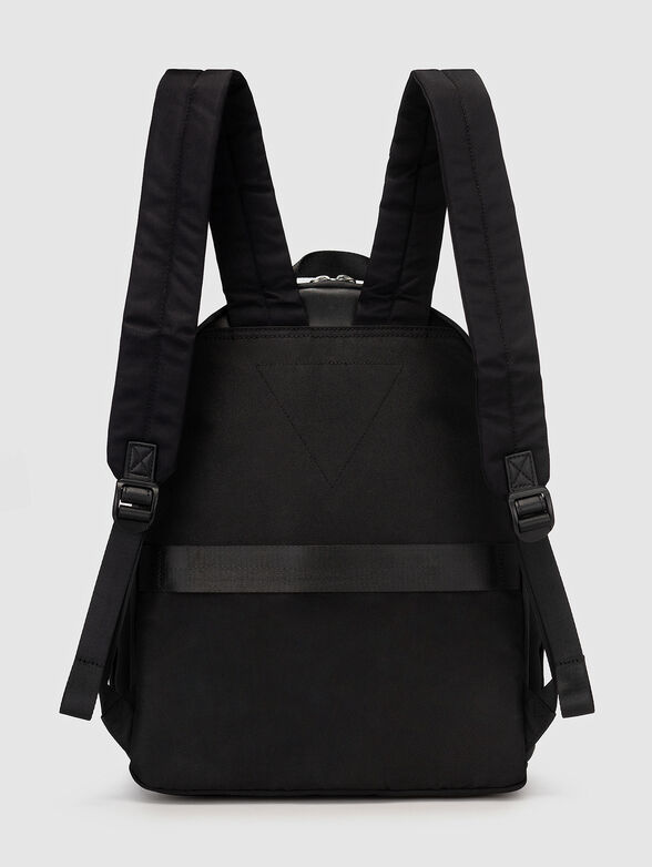Black textille backpack - 3