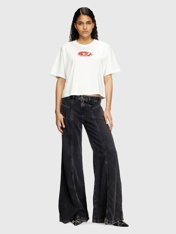 T-BUXT-CROP-OD T-shirt with contrast logo - 2