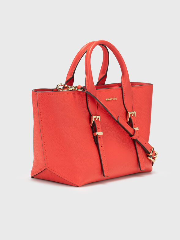 Leather bag with logo - 4