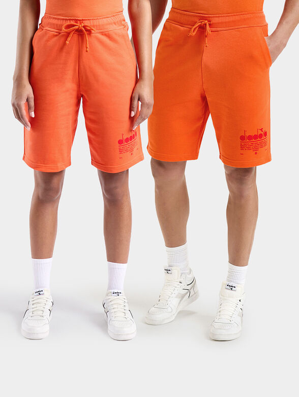 MANIFESTO black unisex sports shorts - 1