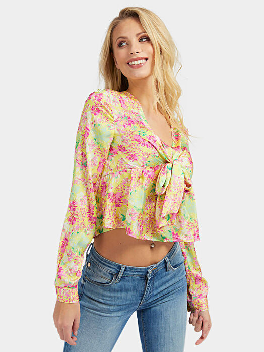 GWEN Blouse with floral print