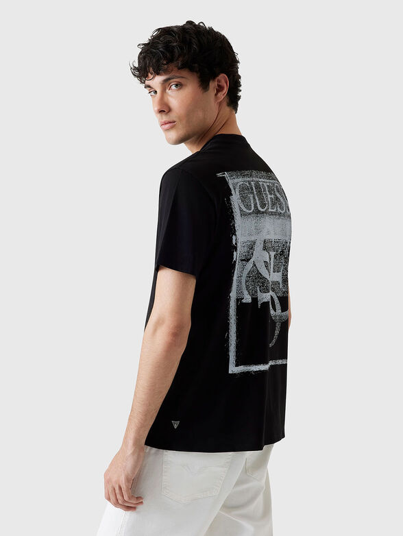 Cotton T-shirt with accent back - 3