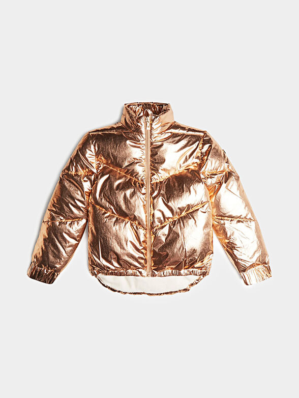 Puffer jacket in gold color - 1